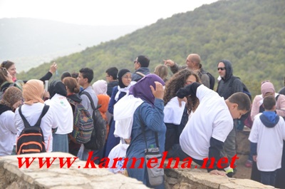 مشاركة واسعة للمُجتمع العربيّ بمسار على جبل الجرمق ضمن مُشارَكة أكثر من 20،000 مواطن بِـيوم مسار إسرائيل الأوَّل في مختلف أنحاء البلاد